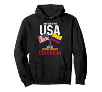 Americano colombiano La mia storia è iniziata in Colombia Pride Felpa con Cappuccio