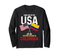 Americano colombiano La mia storia è iniziata in Colombia Pride Maglia a Manica