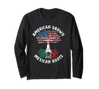 Americano coltivato Radici messicane Messico Paese Amante Orgoglioso di Noi Maglia a Manica