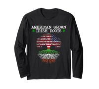 Americano cresciuto radici irlandesi felice giorno San Patrizio fortunato Maglia a Manica