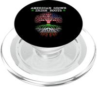Americano cresciuto radici irlandesi felice giorno San Patrizio fortunato PopSockets PopGrip per MagSafe