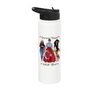 Americano E Turco Sangue Nero Donne Stainless Steel Insulated Water Bottle