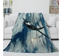 Americano F22 Raptor Caccia Coperta Morbida - Militare Coltre Regalo Compleanno Per Sorella Fratello Nipote - Coltre Accogliente Con Cui Avvolgersi Dopo Una Giornata Faticosa 70x80inch(180x200cm)