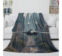 Americano F35 Lightning Caccia Coperta Soffice - Militare Coltre Regalo Compleanno Per Figlio/figlia/nipote/nipotina/amico - Coltre Accogliente Come Un Abbraccio in Una Coperta 50x60inch(127x152cm)