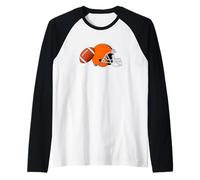 Americano Football Casco Stile Maglia con Maniche Raglan