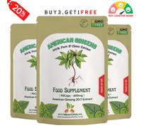 Americano Ginseng Pillole 12,000mg Strongest & Migliore Valore Naturale Vegetale