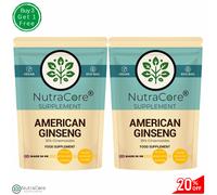 Americano Ginseng Pillole 5000mg (35% Ginsenosidi) 100% Naturale