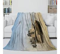 Americano M1 Abrams Carro Armato Coperta Soffice - Militare Coltre Regalo Compleanno Per Figlio/figlia/nipote/nipotina/amico - Coltre Accogliente Come Un Abbraccio in Una Coperta 50x60inch(127x152cm)