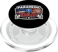 Americano Paramedico Papà Orgoglioso EMT Padre EMS Medico Patriot PopSockets PopGrip per MagSafe