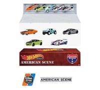 Americano Scena 5 Auto Set Con Container 1:64 Hot Wheels Vera Piloti HFF44 LA10