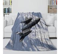 Americano SR71 Blackbird Coperta Soffice - Militare Coperta Per L'aria Condizionata Morbida Regalo Compleanno Per Figlio/figlia/nipote/nipotina/amico - Divano Letto Decoro 60x80inch(150x200cm)