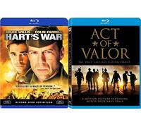 America's Bravest Act of Valor 2 Blu-Ray Bundle & Hart's War Double Feature Movie Bundle