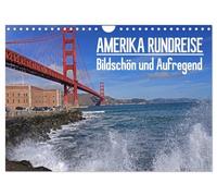AMERIKA RUNDREISE Bildschön und Aufregend. Entdecke den Südwesten der USA (Wandkalender 2026 DIN A4 quer), CALVENDO Monatskalender: Hier geht es um ... Canyons, Geisterstädte und Strände.