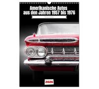 Amerikanische Autos aus den Jahren 1957 bis 1976 Frontansichten (Wandkalender 2026 DIN A3 hoch), CALVENDO Monatskalender: Freuen Sie sich auf tolle US Automobile der 1950er, 1960er und 1970er Jahre.