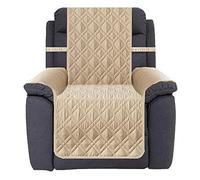 Ameritex L - Griglia a ultrasuoni obliqua a ultrasuoni per mantenere il divano macchia, sporco e graffi., Poliestere Tessuto Pelle Gomma, Pattern1:beige, Recliner
