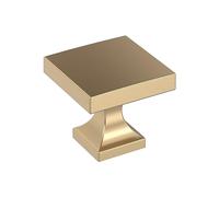 Amerock 10BX37024CZ Pomello per armadietto, color bronzo champagne, lunghezza 27 mm, confezione da 10, piedistallo, ferramenta per mobili