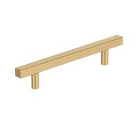 Amerock 10BX37177CZ | Maniglia per armadietti in bronzo champagne | 128 mm da centro a centro | Confezione da 10 | Tiranti quadrati | ferramenta per mobili