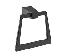 Amerock Anello porta asciugamani, 173 mm, nero opaco, roccia, porta asciugamani, accessori da bagno