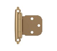 Amerock BPR7629CZ | Face Frame Cabinet Hinge | Variable Overlay Self Closing Face Mount | Champagne Bronze | Kitchen Cabinet Door Hinge | 1 Pair/2 Pack | Functional Hardware