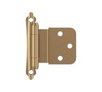 Amerock BPR7928CZ | Cabinet Hinge | 3/8 in (10 mm) Inset Self Closing Face Mount | Champagne Bronze | Kitchen Cabinet Door Hinge | 1 Pair/2 Pack | Functional Hardware