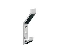 Amerock Emerge H3700326 | Gancio decorativo da parete a doppio rebbio | Gancio cromato lucido per cappotti, cappelli, zaini, borse | ganci per bagno, camera da letto, armadio, ingresso, lavanderia,