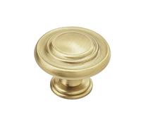 Amerock Inspirations™ - Pomelli per armadietti, diametro 33 mm, colore: dorato, confezione da 10