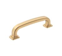 Amerock Maniglia per armadietto, color bronzo champagne, 96 mm, da centro a centro, superpass, confezione da 1, maniglia per armadietto, ferramenta per armadietti