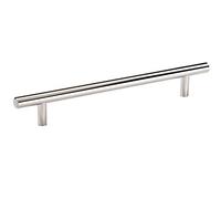 Amerock Maniglia per armadietto, cromo lucido, 178 mm, da centro a centro, tiranti per bar, confezione da 10, maniglia per cassetti, accessori per armadietti
