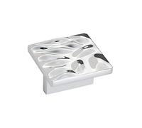Amerock Maniglia per armadietto, cromo lucido, 32 mm, da centro a centro, calathea, confezione da 1, maniglia per cassetti, accessori per armadietti