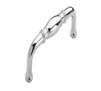 Amerock Maniglia per armadietto, cromo lucido, 76 mm, da centro a centro, Granby, confezione da 1, maniglia per cassetti, accessori per armadietti