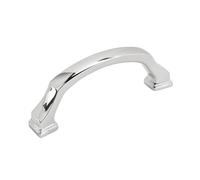 Amerock Maniglia per armadietto, cromo lucido, 76 mm, da centro a centro, rivitalizzare, confezione da 1, maniglia per cassetti, maniglia per cassetti, ferramenta per armadietti