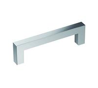 Amerock Maniglia per armadietto, cromo lucido, 96 mm, da centro a centro, monumento, confezione da 1, maniglia per cassetto, accessori per armadietti