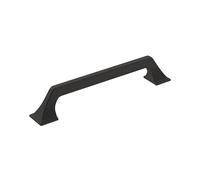 Amerock Maniglia per armadietto, nero opaco, 160 mm, da centro a centro, superata, confezione da 1, maniglia per armadietti, hardware per armadietti