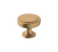 Amerock Pomello per armadietto, bronzo champagne, diametro 38 mm, superato, confezione da 1, pomello per cassetti, hardware per armadietti