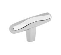 Amerock Pomello per armadietto, cromato lucido, lunghezza 64 mm, St. Vincent, confezione da 1, pomello per cassetti, hardware per armadietti