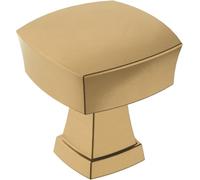 Amerock Pomello per armadio | bronzo champagne | lunghezza 32 mm | 1-1/4" | statura | 1 confezione | pomello per cassetti | ferramenta per armadietti