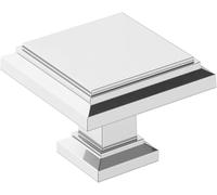 Amerock | Pomello per armadio | Cromo lucido | Lunghezza 32 mm | Nomina | 1 confezione | Pomello per cassetti | Hardware per armadio