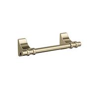 Amerock | Porta carta igienica | Champagne dorato | Davenport | Porta fazzoletti a doppio palo girevole | Accessori da bagno | Accessori da bagno