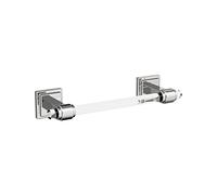 Amerock Portasciugamani | 203 mm | Trasparente/Cromo | Glacio | Porta asciugamani | Hardware da bagno | Accessori da bagno