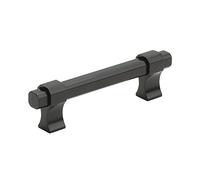 Amerock Remington, maniglia per cassetto, 160 mm, da centro a centro, colore nero opaco, confezione da 1