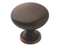 Amerock TEN53005ORB Pomello per armadietto, bronzo lucidato ad olio, confezione da 10