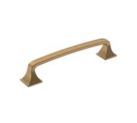 Amerock | Tirante per armadietti | Bronzo champagne | 128 mm Centro-centro | Ville | Confezione da 1 | Maniglia per cassetti | Maniglia per armadio | Hardware per armadi