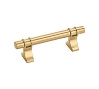 Amerock | Tirante per armadietti | Bronzo champagne | 76 mm da centro a centro | Davenport | Confezione da 1 | Maniglia per cassetti | Maniglia per cassetti | Hardware per armadietti