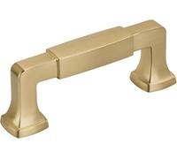 Amerock | Tirante per armadietti | Bronzo champagne | 76 mm da centro a centro | Statura | 1 confezione | Maniglia per cassetti | Maniglia per cassetti | Hardware per armadietti