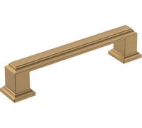 Amerock | Tirante per armadietti | Bronzo champagne | 96 mm (96 mm) da centro a centro | Nomina | Confezione da 1 | Maniglia per cassetti | Maniglia per armadio | Hardware per armadio | Zinco