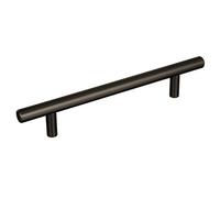 Amerock | Tirante per armadietti | Bronzo nero | 128 mm (128 mm) da centro a centro | Tiranti per barre | Confezione da 10 | Maniglia per cassetti | Hardware per armadi