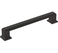 Amerock | Tirante per armadio | Nero opaco | 128 mm Centro-centro | Nomina | Confezione da 1 | Maniglia per cassetti | Maniglia per armadio | Hardware per armadio