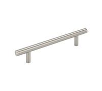 Amerock Tiranti a barra da 128 mm da centro a centro in nichel satinato per armadietti, confezione da 10, 10BX40517G10