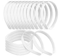 Amersumer 50 fasce per capelli in plastica per ragazze da 1,2 cm (nero)