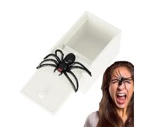 Amesor 1 Pezzi Scatola Scherzo Ragno, Scherzo del Ragno in Una Scatola, Ragno Finto Scherzo, Divertente Scherzo Scatola, per Halloween Natale Pesce D'aprile per Bambini E Adulti, Colore Casuale
